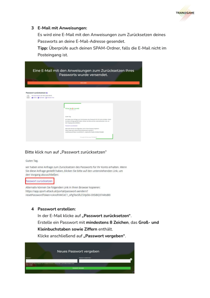 Passwort zurücksetzen Anleitung 2