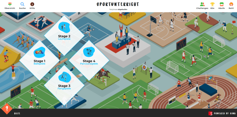 Sportunterrichtwelt Startseite Webapp